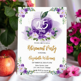 Invitación Fiesta de Jubilación de Profesores Florales de App