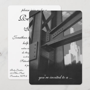 Invitación Fiesta de Jubilación de Rascacielos de Construcció