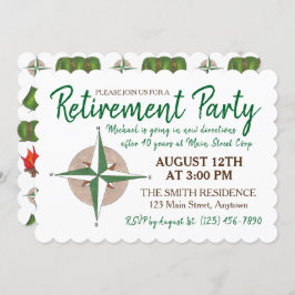 Invitación Fiesta de Jubilación De Salida Nuevas Direcciones 