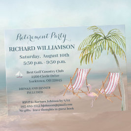 Invitación Fiesta de Jubilación de Sillas de Playa