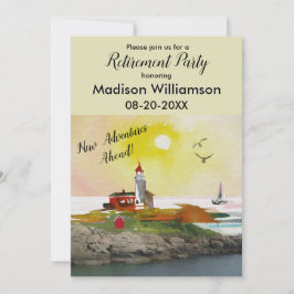 Invitación Fiesta de Jubilación de Tema de Viajes