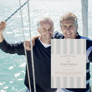 Invitación Fiesta de jubilación de velero neutral
