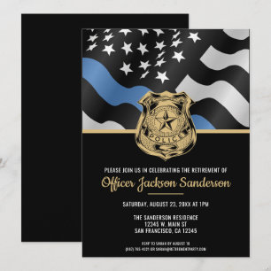 Invitación Fiesta de jubilación del agente de policía