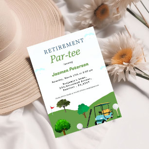 Invitación Fiesta de jubilación del amante del golf moderno