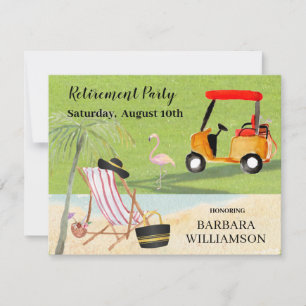 Invitación Fiesta de Jubilación del Carro de Golf del Campo