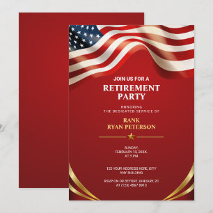 Invitación Fiesta de jubilación del Cuerpo de Marines de EE.