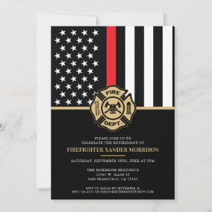 Invitación Fiesta de Jubilación del Departamento de Bomberos