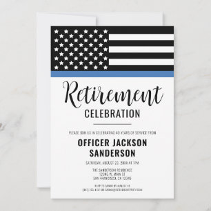 Invitación Fiesta de Jubilación del Departamento de Policía y
