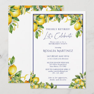 Invitación Fiesta de Jubilación del Jardín de Limón Florido