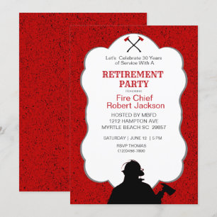 Invitación Fiesta de Jubilación del Jefe de Incendios