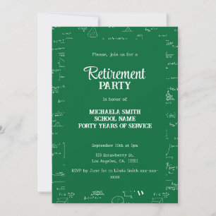 Invitación Fiesta de jubilación del profesor de matemáticas S