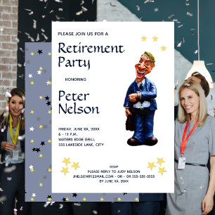 Invitación Fiesta de jubilación divertida