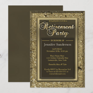 Invitación Fiesta de Jubilación   Elegante directorio de ofic