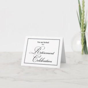 Invitación Fiesta de Jubilación elegante, sencillo Personaliz