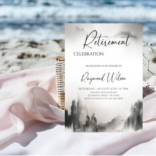 Invitación Fiesta de Jubilación en la Niebla de la Montaña Pa