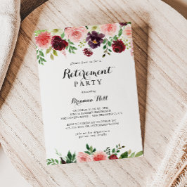 Invitación Fiesta de Jubilación Floral de Primavera Morada de