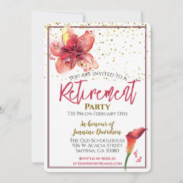 Invitación Fiesta de Jubilación Floral Lily