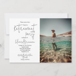 Invitación Fiesta de Jubilación Foto Palm Beach Moderno