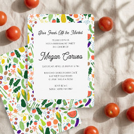 Invitación Fiesta de Jubilación FRESCO DEL MERCADO PERSONALIZ