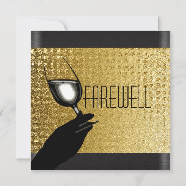 Invitación fiesta de jubilación jubilado PERSONALIZAR de desp (Anverso)