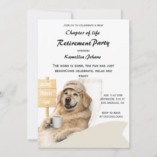 Invitación Fiesta de Jubilación – Más Viajes, Más Diversión P