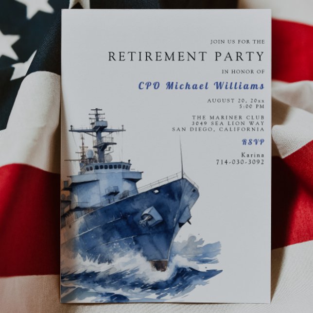 Invitación Fiesta de Jubilación Militar (Subido por el creador)