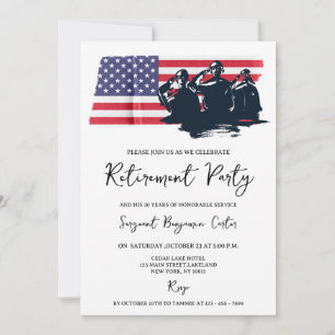 Invitación Fiesta de jubilación militar de la Marina del Ejér
