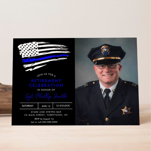 Invitación Fiesta de Jubilación Militar de la Policía de LIBE (Subido por el creador)
