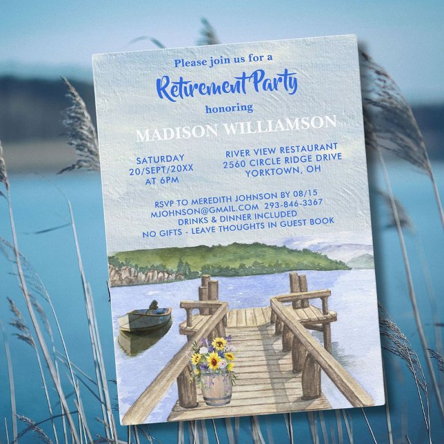 Invitación Fiesta de Jubilación Mountain Dock (Subido por el creador)