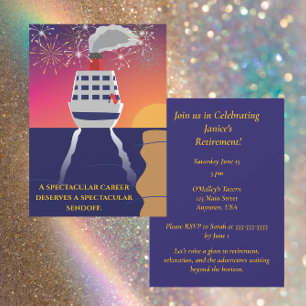 Invitación Fiesta de Jubilación Navegando Hacia la Nueva Etap