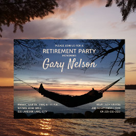 Invitación Fiesta de Jubilación Relax Hammock