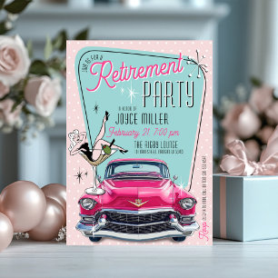 Invitación Fiesta de jubilación retro glamurosa de los años 5