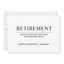 Fiesta de Jubilación Simple en Blanco y Negro