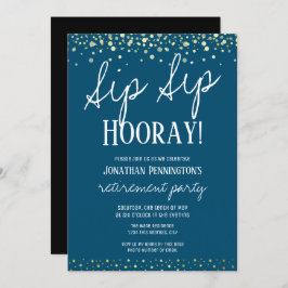 Invitación Fiesta de Jubilación Sip Sip Sip Hooray