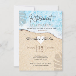 Invitación Fiesta De Jubilación Temática De Playa Imprimible 