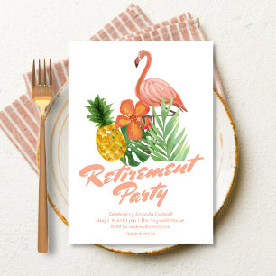 Invitación Fiesta de Jubilación Tropical
