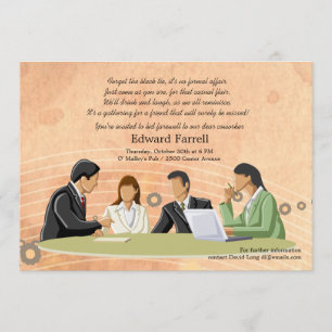 Invitación Fiesta de jubilaciones de la oficina de la confere