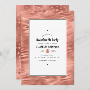 Invitación Fiesta de la Bachelorette de las bandas de los tig