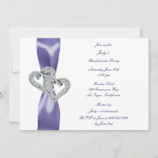 Invitación Fiesta de la Bachelorette del Corazón del Diamante