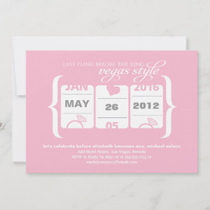 Invitación Fiesta de la bachillerato de la máquina de ranura 