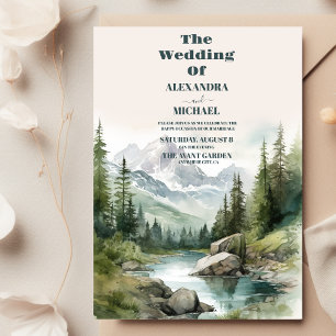 Invitación Fiesta de la Boda de Montaña