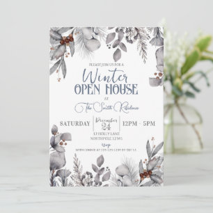 Invitación Fiesta de la Casa Abierta de Invierno, cena de fer