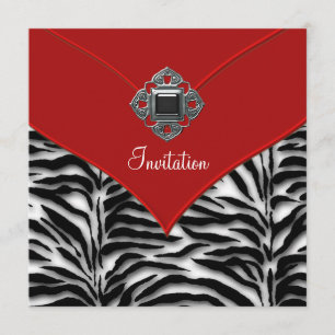 Invitación Fiesta de la Cebra Roja