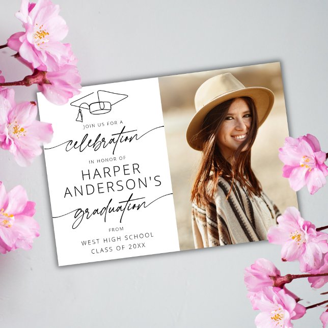 Invitación Fiesta de la celebración de la graduación de guión (Subido por el creador)