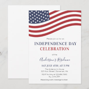 Invitación Fiesta de la celebración del Día de la Independenc