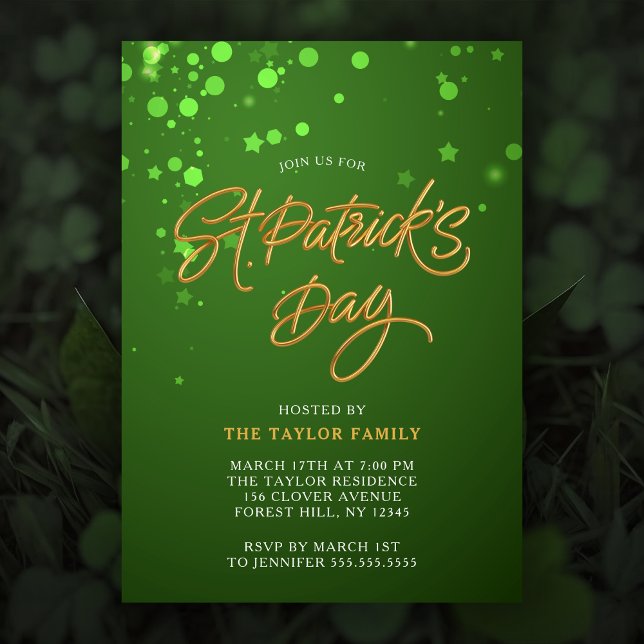 Invitación Fiesta de la celebración del Día de San Patricio (Subido por el creador)