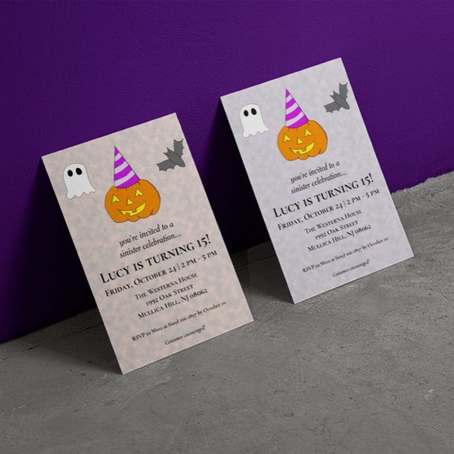 Invitación Fiesta de la Celebración Siniestra Halloween Cumpl (Subido por el creador)