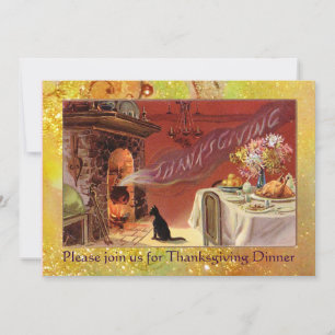 Invitación Fiesta de la cena de Acción de Gracias