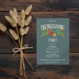 Invitación Fiesta de la cena de Acción de Gracias