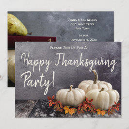 Invitación Fiesta de la cena de Acción de Gracias
